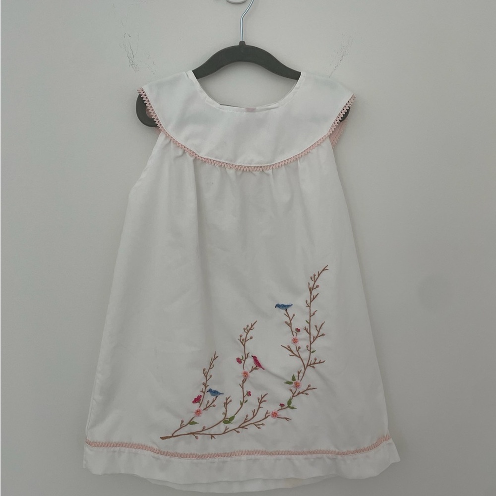 Sweet Dreams Classic White Embroidered Dress